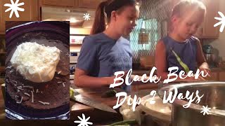 Black Bean Dip Two ways