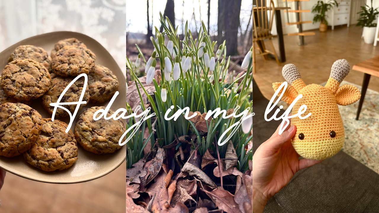 Ein kreativer Morgen 💞 Häkeln und Cookies backen 🍪🌿