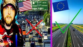 American Reacts to Why Driving in Europe is BETTER than America