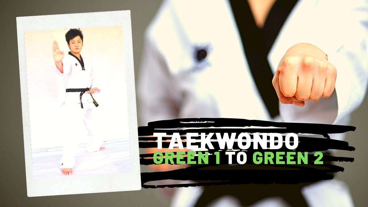 คลิป สอบเลื่อนสายเทควันโด Takwondo สายเขียว 1 ขึ้น เขียว 2