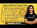 Question Number 66-70 | Agriculture supervisor Past Paper 2021 | Detailed Explanations Agritestbook