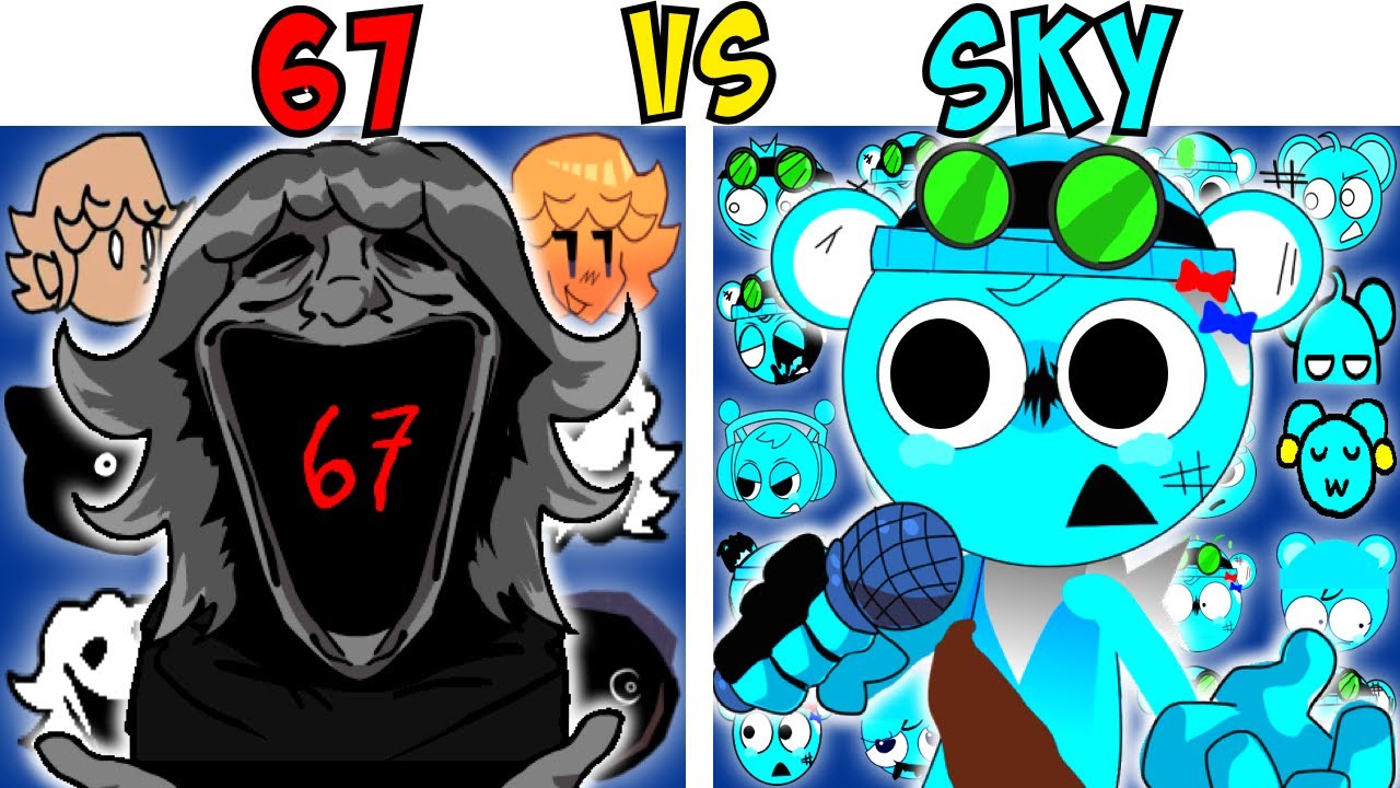 ALL 67 VS SKY TEST | FNF Character Test | Gameplay VS Playground