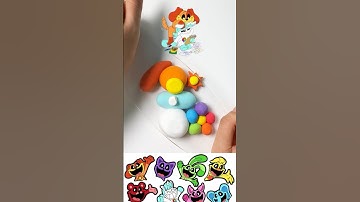 🍄What color do mixed Smiling Crtitters make?#shorts #colormixing #smilingcritters #dogday #crafty