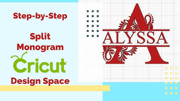 Split Monogram | Cricut Design Space | Step-by-Step Guide | More Crafts Please