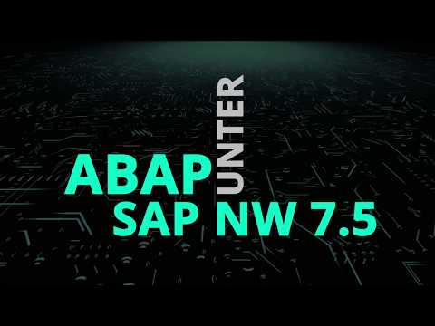 Livewebinar: Erlebe Software - ABAP unter SAP NW 7.5