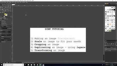 Gimp Tutorial - IMAGE MANIPULATION