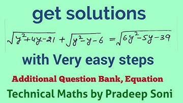 Que. 19,  Equation, Additional Question bank, CA foundation, Technical Maths by Pradeep Soni