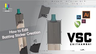 How to edit Batting Sticker Making Video | Cricket Bat Sticker screenshot 5