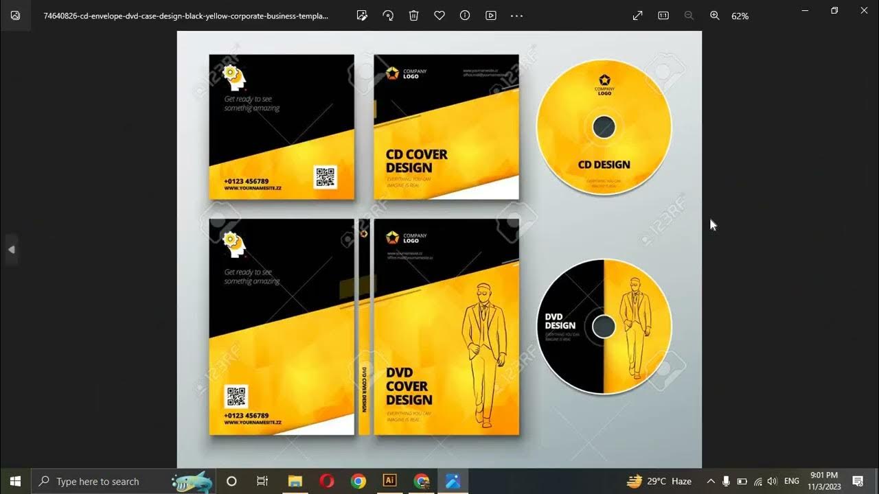16th Class How to create DVD Cover in Illustrator sona YouTube