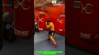 RICHARD TORREZ WORKING THE HEAVYBAG SHOWING SPEED AND POWER READY FOR HIS NEXT FIGHT