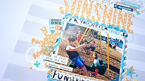 Scrapbook Layout Process #73: Hello Sunshine (Cocoa Vanilla Studio)