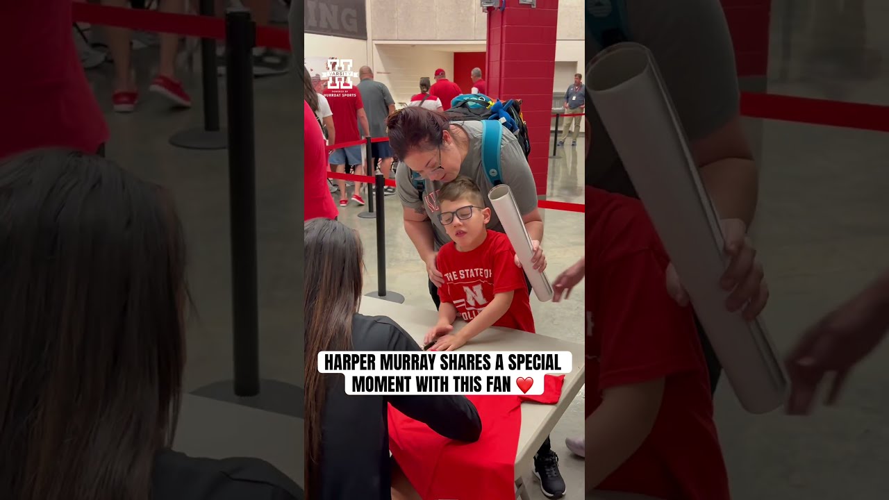 Harper Murray Shares A Special Moment With This Fan HarperMurray Huskers GBR Nebraska