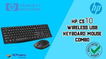 Hp CS10 Wireless Usb Keyboard And Mouse || Hp || Vk7projects || Combo set Single Dongle