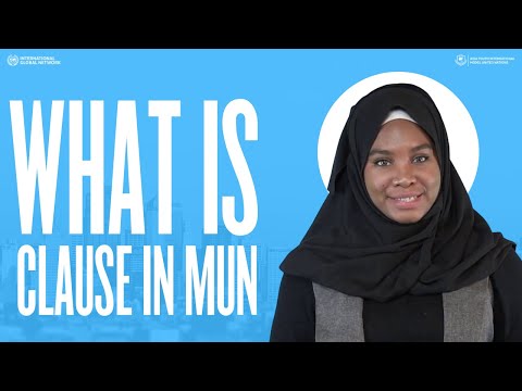 What is Clause in MUN | MUN Academy | Eps. 31
