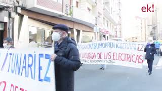 Manifestazioa pentsio duin eta publikoen alde