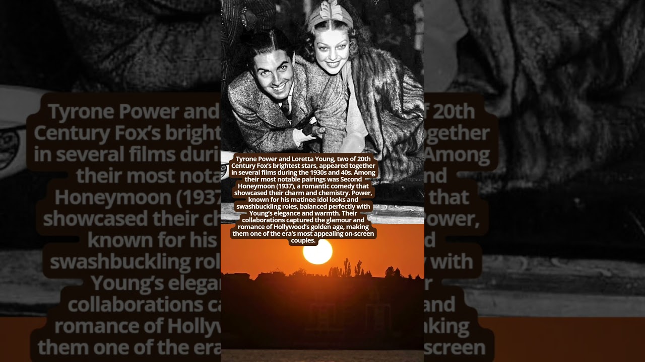 Tyrone Power and Loretta Young Classic Hollywood Duo 