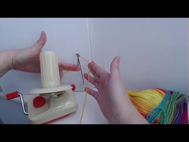 How to Use a Yarn Ball Winder to Make Yarn Cakes  Stanwood Needlecraft  Yarn Winder Tutorial 