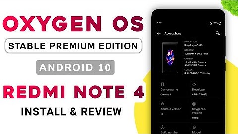 Oxygen OS 10 Stable Premium Edition For Redmi Note 4 | Android 10 | Install & Review