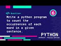 Exercise 6 - Python Interview/Practice Questions