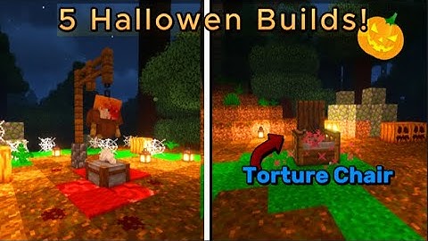 Minecraft: 5 Scary Halloween Build Hacks & Ideas!