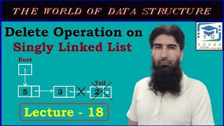 Delete Operation on Singly Linked List | Delete Node at End | DS&A LECTURE – 18 |