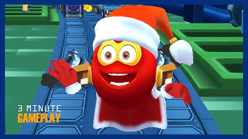 Red Ball Super Run | 3 Minute Gameplay pt.01 | Winter Costume