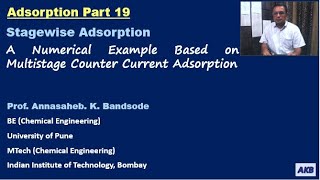Celebrity Adsorption Part 19: A Numerical Example based on Multistage Counter-Current Adsorption Wealth