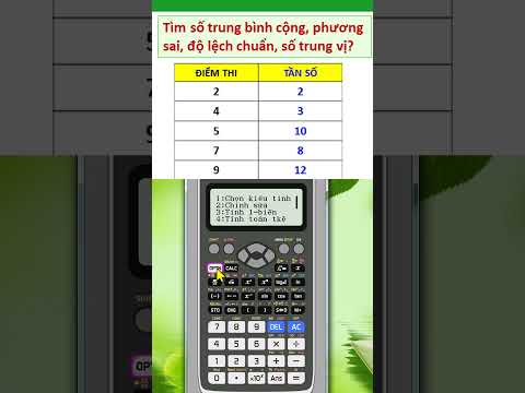 Video Hướng dẫn bấm máy tính casio 580 xác suất thống kê... - youtube