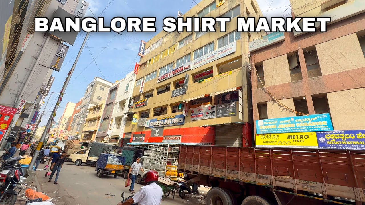 Chikpeth Shirt Wholesale Market Banglore / RED COLLAR 