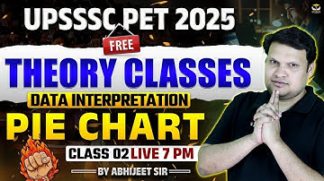 UPSSSC PET 2025 | UPSSSC PET DATA INTERPRETATION PIE CHART CLASS-2 ABHIJEET SIR | WISDOM UP Govt