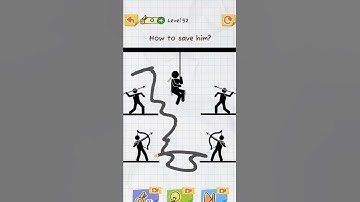 Draw 2 save / level 53 hard level#interestgaming #draw2save #short #shorts ⚡⚡ 😎