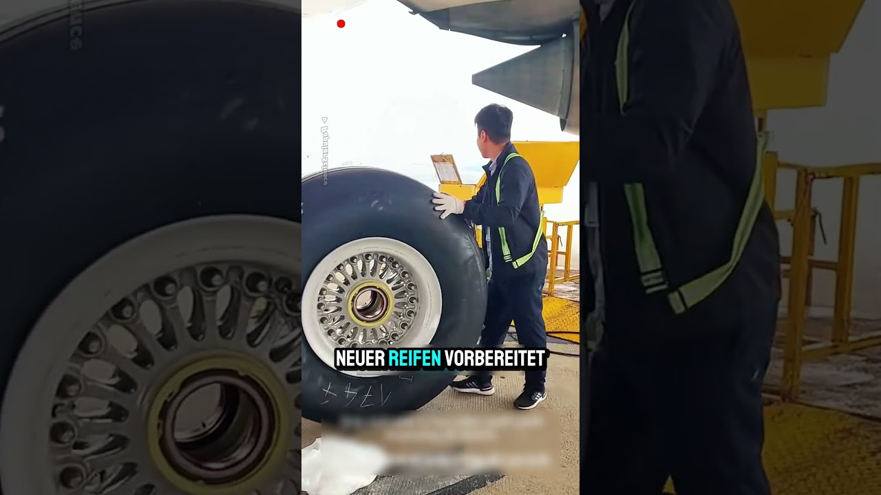 Wie wird ein Flugzeugreifen gewechselt