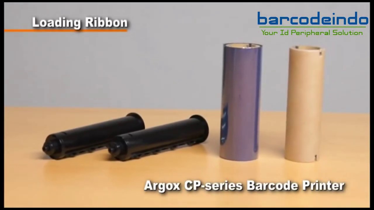 Cara Pasang Ribbon dan Label Printer Argox CP Series - YouTube