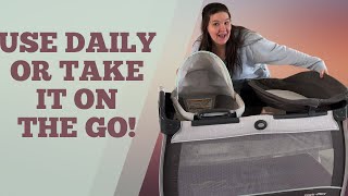 Graco Pack & Play Review, A Total Mom Lifesaver #babytravel #amazonfinds