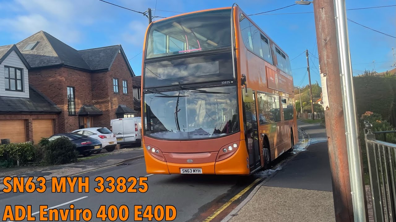 (Loan) First Essex (Basildon) SN63 MYH 33825 ADL Enviro 400 E40D on