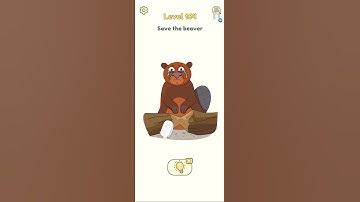 Delete One Part 2 Gameplay Level 164 #Short  Save the Beaver  #Dop