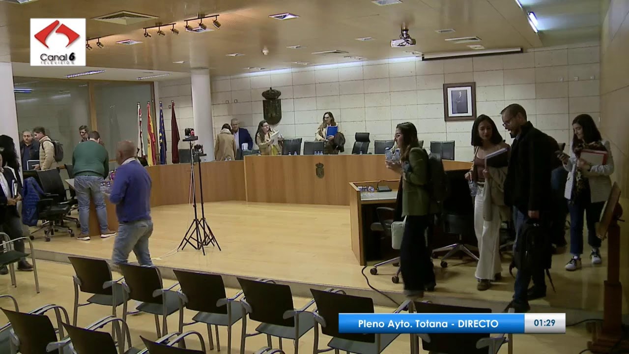 Pleno ordinario febrero Ayuntamiento de Totana - Emisión en directo
