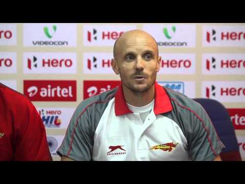 Video 2 : Gregg Clark Coach of Ranchi Rhinos at Post Match Press Conference | Match 22 | HIL 2013