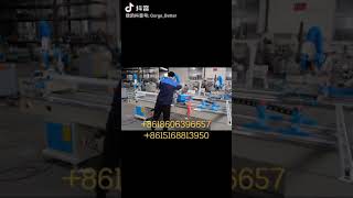 UPVC window door double head cutting machine
