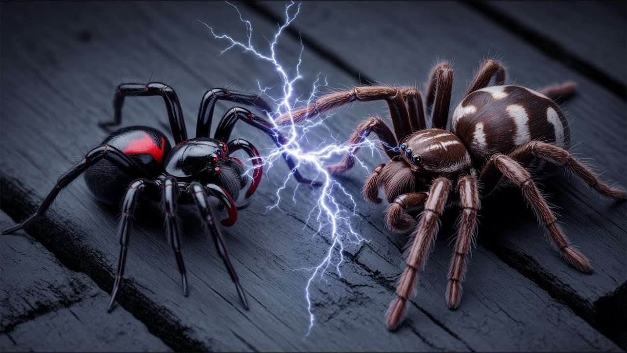 Сравнение укусов вдовы и отшельника.