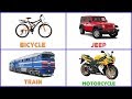 Vehicles Names for Kids | Learn Vehicles Names | Navya Kid Tv