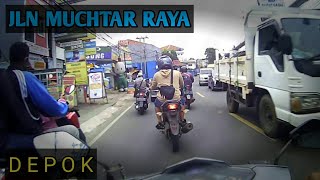 DRIVING AROUND INDONESIA - JALAN MUCHTAR RAYA DEPOK CITY INDONESIA