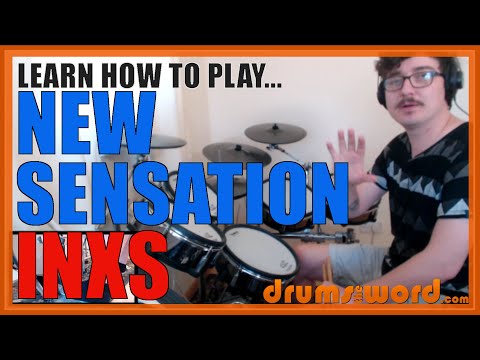 ★ New Sensation (INXS) ★ Drum Lesson PREVIEW | How To Play Song (Jon Farriss)