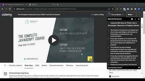 Getting started with Lecture Summary:  Lecture Summary: Udemy And Coursera