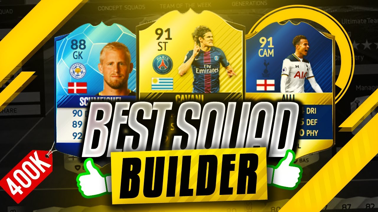 BEST 400K COIN HYBRID SQUAD BUILDER!!! - (FUT 17)