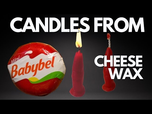 How to Make a Homemade Candle From Babybel Cheese Wax 