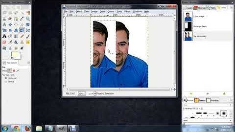 How to Flip a Selection in GIMP