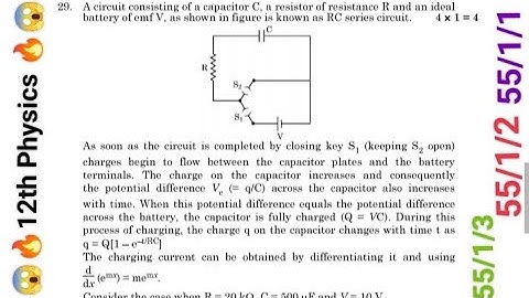 A circuit consisting of a capacitor C, a resistor of resistance R and an ideal battery of emf |2025