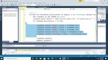 Part 4 How To Update and Delete Data In MySQL Workbench DataBase Using Visual Basic .Net