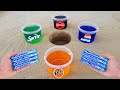 Coca Cola, Pepsi, Fanta, Sprite and Mentos Buckets in the Underground